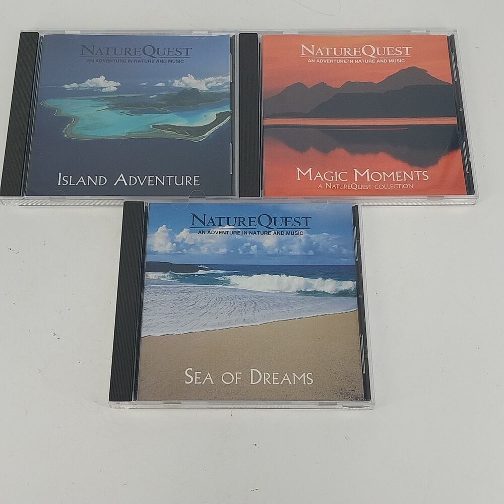 NatureQuest Sea of Dreams Island Adventure & Magic Moments 3 CD Relaxation 1990s